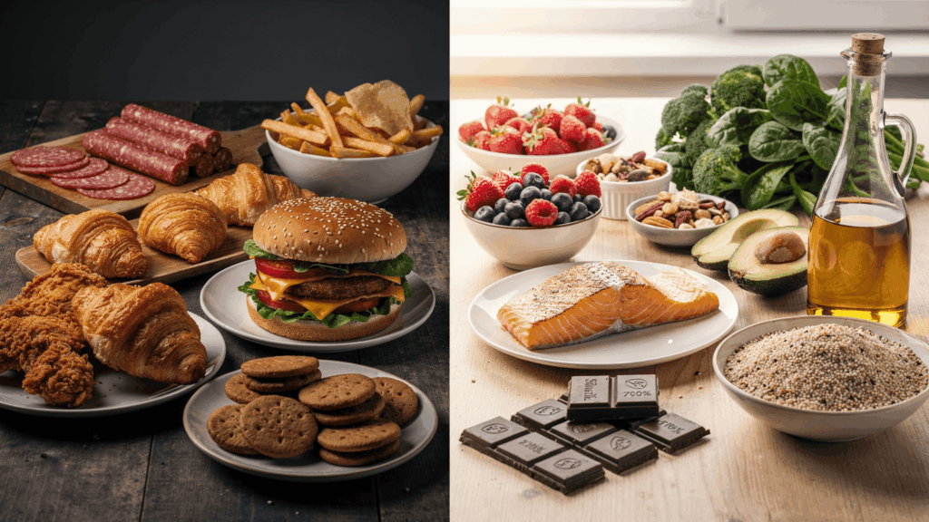 alimentos malos frente a mejores alternativas