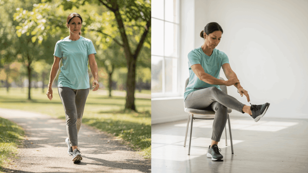 Adaptar la recuperación activa según el cansancio de las piernas